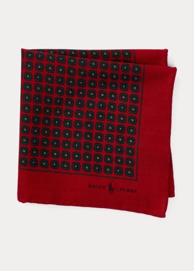 Cuadrícula Polo Ralph Lauren Hombre Rojos - Wool Challis Pocket - APHFS8210